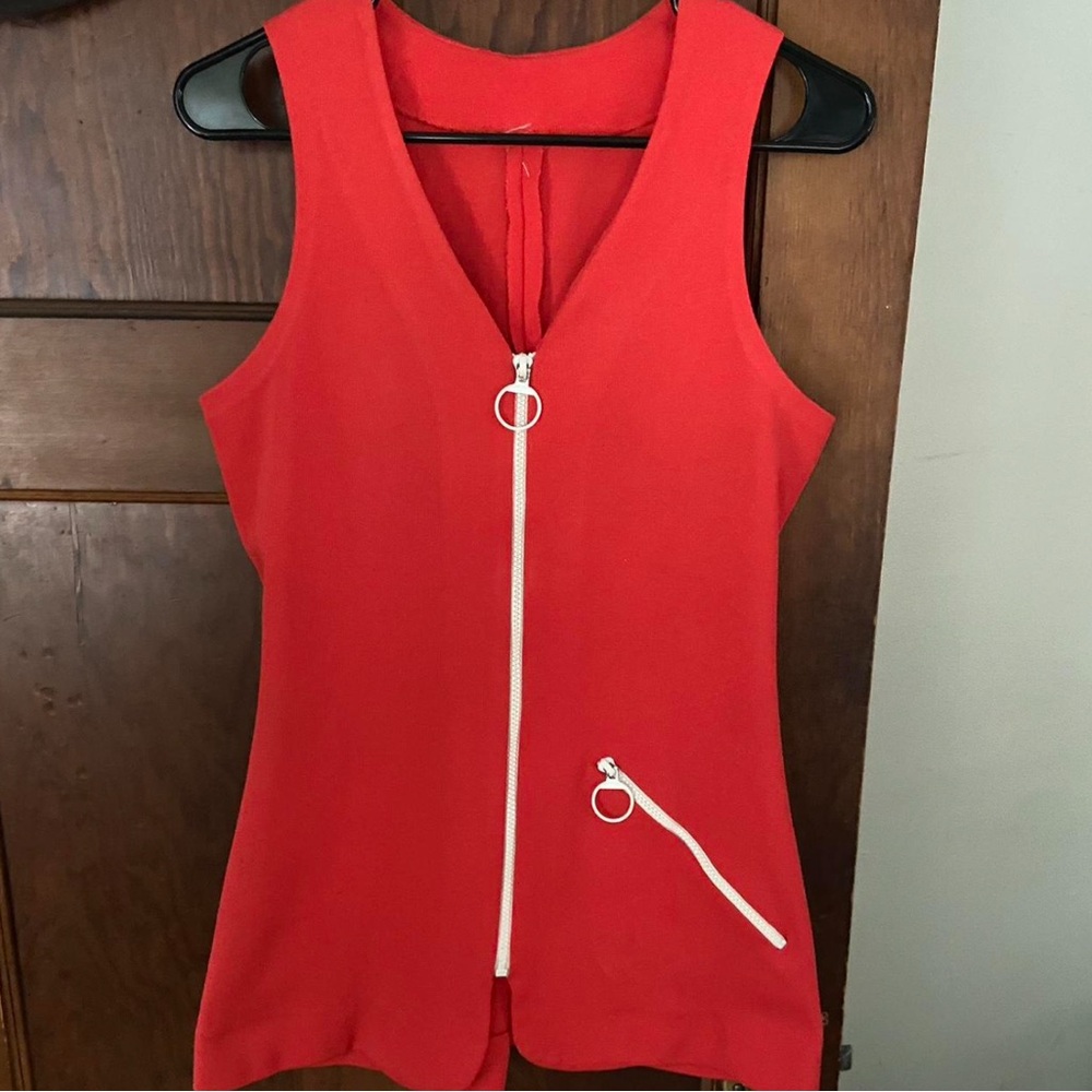 American Vintage Red Sleeveless Mini Dress